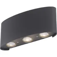 Paul Neuhaus LED-Wandleuchte 9488-13 anthrazit, 4,8 W, 720 lm, 3000 K, IP54