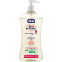 Chicco Baby Moments Lotion de bain micellaire 2en1 0m+, 500ml