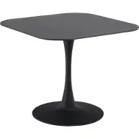 Molecule Malta table de salle à manger 90x90cm noire.
