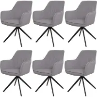 Mendler Chaise de salle à manger -L79 (lot de 6)