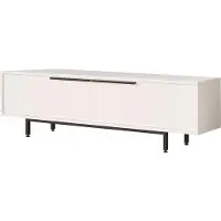 Skye Decor , On1-W, support TV, 100 % PANNEAUX DE SPANCE REVÊTUS DE MÉLAMINE, blanc, 160 x 35,5 x 45,1 cm