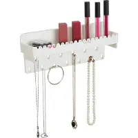 Relaxdays Porte-bijoux, Blanc