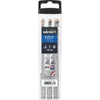 Alpen SDS+ F4 Box 3 pcs. 6-7-10x 160 (10 millimètres, 6 millimètres, 7 millimètres)