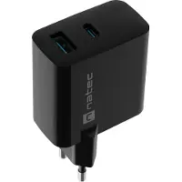 Natec Chargeur Mural Usb-a Et Usb-c Ribera Gan 45w