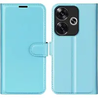 Screen Guard Professional Housse cuir Xiaomi Poco F6 Leather Guard (Xiaomi Poco F6), Coque pour téléphone portable, Bleu, Noir