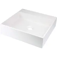 Deante Granite Countertop Washbasin With Space For A Tap 400x400 Mm Argenté
