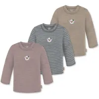 Normani T-Shirt 'Taupo' beige foncé / gris foncé / gris chiné / éosine