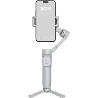 Hohem Stabilisateur de smartphone – Anti-tremblement 3 axes, télécommande détachable, batterie 11 h, design portable et pliable, Gris