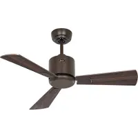 CasaFan 949011W ECO NEO III Ventilateur de plafond 92cm avec moteur WIFI bronze / pales réversibles noyer et cerisier