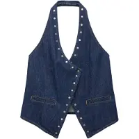 Pull&Bear Haut bleu foncé