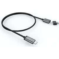 LMP -USB-C (m) vers USB-C (m) Câble de charge magnétique de sécurité, jusqu'à 100 W, 3,0 m, gris espace