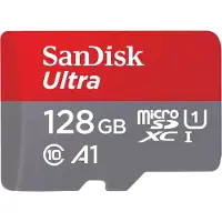 SanDisk 128GB Ultra microSDXC 140MBs+Adapt 2Pack (SDSQUAB-128G-GN6MT)