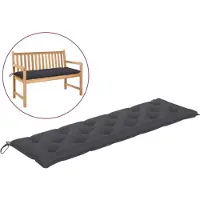 vidaXL Coussin pour banc de jardin anthracite 180x50x7 cm tissu Oxford