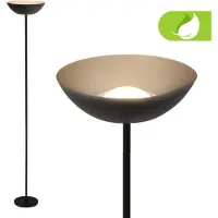 Briloner Estate Lampadaire LED sans fil, à intensité variable, tactile, recharge USB-C, sans fil, noir, 170 x Ø25 cm