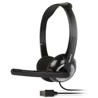 Hamlet HHEADMUS écouteur/casque Avec fil Arceau Bureau/Centre d'appels Noir