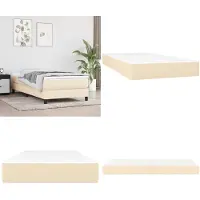 vidaXL Matelas à ressorts ensachés Crème 90x190x20 cm Tissu - Matelas à ressorts ensachés - Matelas - Meubles de chambre à coucher