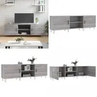 vidaXL Armoire TV Gris Sonoma 150x30x50 cm Bois composite - Meuble TV - Armoires TV - Support TV - Meubles TV