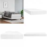 vidaXL Matelas à ressorts ensachés Blanc 90x190x20 cm Cuir synthétique - Matelas à ressorts ensachés - Matelas - Meubles de chambre à coucher