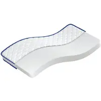 vidaXL Matelas en mousse à mémoire 90x190x17 cm Souple Blanc
