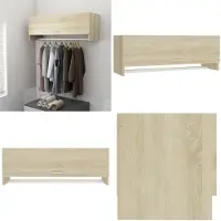 vidaXL Armoire Chêne Sonoma 100x32,5x35 cm Matériau dérivé du bois - Armoire - Penderies - Armoire