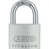 ABUS 64TI/20 B/DFNLI Titalium-Vorhängeschloss vers. schl. SB verpackt 20mm