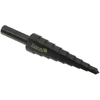 GEKO Foret étagé HSS M2 TiAlN 4-12 mm | Foret de précision pour le métal et les matières plastiques, queue cylindrique, gradation de 1 mm, longue durée de vie et haute résistance.