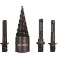 GEKO Mandrin à fendre - bois conique 32mm, 2x adaptateur K02395