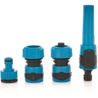 GEKO Kit de raccords pour tuyau de 3/4", matériau TPR, comprenant 4 pièces, référence 61483