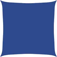 The Living Store Voile d'ombrage 160 g/m² Carré Bleu 5x5 m HDPE