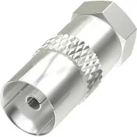 Hama Adaptateur SAT, fiche F mâle - fiche coaxiale femelle