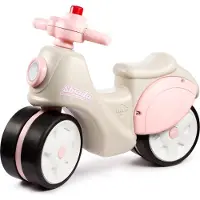 Falk Strada Scooter draisienne 1er âge à roues silencieuses crème et rose - 59 x 24 x 48 cm