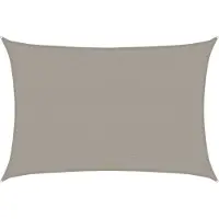vidaXL Voile d'ombrage 160 g/m² rectangulaire gris clair 2,5x3,5m PEHD