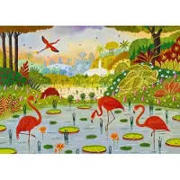 Pieces & Peace Puzzle Caribbean Flamingos - 1000 Teile Puzzle