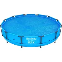 Bestway Bâche à Bulles Isolante Ø 366/396 cm Piscine Ronde