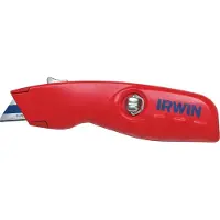 Irwin Cutter - IRWIN - Sécurité Auto-Rétractable - Corps en aluminium - 3 lames bi-métal
