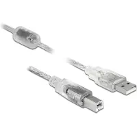 DeLOCK 83896 câble USB USB 2.0 5 m USB A USB B Transparent