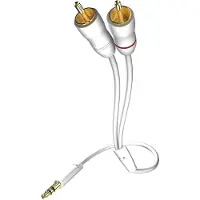 In - Akustik In-akustik-Star câble audio MP3 (jack 3,5 mm à 2x RCA) blanc 7,5 m (Import Allemagne)