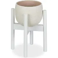 Relaxdays Support pour fleurs en bambou, réglable