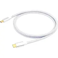 Equip 128356 câble USB USB 3.2 Gen 2 (3.1 Gen 2) 1 m USB C Argent, Blanc