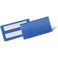 Durable Pochettes pour étiquettes multifonctionnelles et identification, PP, autocollant, n'altère pas les documents, l. 100 x H 38 mm, 50 p.