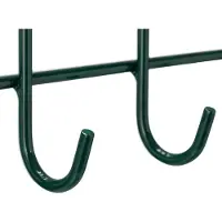 Relaxdays Porte-Instruments Outils De Jardin, 16 Crochets, Jusqu'à 80 Kg, Mural, Hlp : 12x100x5 Cm, Porte-Outils, Vert