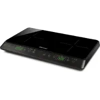 Girmi PI51 Noir Surface plane 56 cm Table de cuisson à induction 2 brûleurs