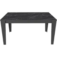 Skye Decor , Bud - Noir, Marbre, Tables à manger, Noir, 145 x 75 x 85 cm