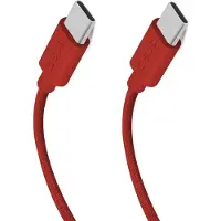 SBS Câble textile USB-C - USB-C avec serre-câble, 1,5 mètre