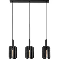 Lucide Suspension triple en feutre gris RAFAL 3xE27 40W
