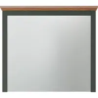 Ebuy24 Stanton miroir vert, chêneReproduction.