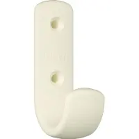 Hewi Crochet pour manteaux 477.90B060 hauteur 72 mm, polyamide blanc pur mat