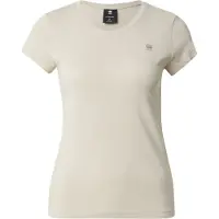 G-Star Eyben Slim 2.0 Short Sleeve V Neck T-shirt Beige S Femme