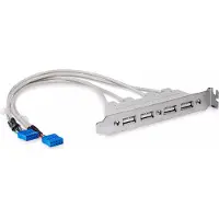 StarTech.com .com Equerre USB 4 ports - Adaptateur de Slot 4 ports USB 2.0 A Femelle