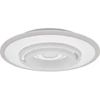 Ledvance ORBIS RUMOUR SMART+ Luminaire WiFi, Ø 50cm, plafonnier LED rond dimmable pour l'intérieur, 32W, température de couleur de 2700 - 6500K, 3300 lumens, 2 LED module RGB, luminaire design,blanc